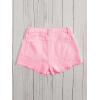 imageFloerns Girls Ripped Raw Trim Shorts High Waist Straight Leg Denim ShortsPink