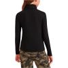 imageFloerns Girls Solid Turtle Neck Long Sleeve Rib Knit Shirt Tee TopBlack