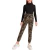 imageFloerns Girls Solid Turtle Neck Long Sleeve Rib Knit Shirt Tee TopBlack