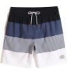 imageFloerns Mens Boho Swim Trunks Graphic Print Drawstring Waist Shorts Bathing SuitBlack Grey White