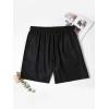 imageFloerns Mens Boho Swim Trunks Graphic Print Drawstring Waist Shorts Bathing SuitBlack Orange Tree