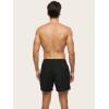 imageFloerns Mens Boho Swim Trunks Graphic Print Drawstring Waist Shorts Bathing SuitBlack Solid