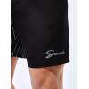 imageFloerns Mens Boho Swim Trunks Graphic Print Drawstring Waist Shorts Bathing SuitBlack Striped