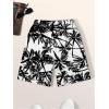 imageFloerns Mens Boho Swim Trunks Graphic Print Drawstring Waist Shorts Bathing SuitBlack Tropical