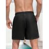 imageFloerns Mens Boho Swim Trunks Graphic Print Drawstring Waist Shorts Bathing SuitBlack and Grey