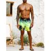 imageFloerns Mens Boho Swim Trunks Graphic Print Drawstring Waist Shorts Bathing SuitGreen Tree