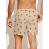 imageFloerns Mens Boho Swim Trunks Graphic Print Drawstring Waist Shorts Bathing SuitKhaki Tree
