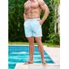 imageFloerns Mens Boho Swim Trunks Graphic Print Drawstring Waist Shorts Bathing SuitMint Blue