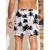 imageFloerns Mens Boho Swim Trunks Graphic Print Drawstring Waist Shorts Bathing SuitWhite Tropical