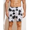 imageFloerns Mens Boho Swim Trunks Graphic Print Drawstring Waist Shorts Bathing SuitWhite Tropical