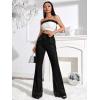 imageFloerns Womens Sequin High Waist Flare Leg Pants Bell Bottom Club TrousersA Black