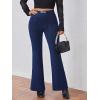 imageFloerns Womens Sequin High Waist Flare Leg Pants Bell Bottom Club TrousersNavy Blue