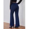 imageFloerns Womens Sequin High Waist Flare Leg Pants Bell Bottom Club TrousersNavy Blue