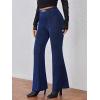 imageFloerns Womens Sequin High Waist Flare Leg Pants Bell Bottom Club TrousersNavy Blue