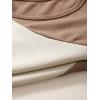 imageFloerns Womens Color Block Sleeveless Ribbed Knit Casual Crop Tank TopBrown