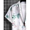 imageFloerns Mens Two Piece Outfit Short Sleeve Button Down Shirt and Shorts SetWhite
