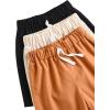 imageFloerns Toddler Boys 3 Pcs Letter Patched Elastic Waist Straight Leg Summer ShortsBlack Multi