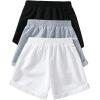 imageFloerns Toddler Girls Casual Elastic Waist Active Short Bow Front Track ShortsBlack Multi