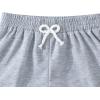 imageFloerns Toddler Girls Casual Elastic Waist Active Short Bow Front Track ShortsBlack Multi