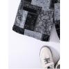 imageFloerns Boys Patchwork Drawstring Waist Printed Summer Boho Track ShortsBlack