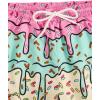 imageFloerns Boys Patchwork Drawstring Waist Printed Summer Boho Track ShortsPink Ice Cream