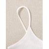 imageFloerns Womens Sleeveless Camisole Letter Print Crop Cami TopA White