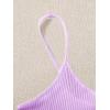 imageFloerns Womens Sleeveless Camisole Letter Print Crop Cami TopLilac Purple