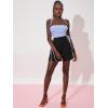 imageFloerns Womens Casual High Waisted Wide Leg Pleated Dressy Summer Workwear Shorts with PocketsBlack