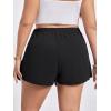imageFloerns Womens Plus Size Asymmetrical Skorts High Waisted Skirts ShortsBlack Ink
