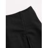 imageFloerns Womens Plus Size Asymmetrical Skorts High Waisted Skirts ShortsBlack Plain