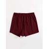 imageFloerns Womens Plus Size Asymmetrical Skorts High Waisted Skirts ShortsBurgundy