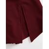 imageFloerns Womens Plus Size Asymmetrical Skorts High Waisted Skirts ShortsBurgundy