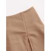 imageFloerns Womens Plus Size Asymmetrical Skorts High Waisted Skirts ShortsKhaki