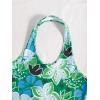 imageFloerns Womens Sleeveless Halter Backless Tie Back Floral Bodycon Mini DressGreen Blue Floral
