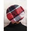 imageFloerns Girls 2 Piece Outfit High Neck Tee Shirt with Plaid Mini Skirt SetBlack Ink Red