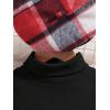 imageFloerns Girls 2 Piece Outfit High Neck Tee Shirt with Plaid Mini Skirt SetBlack Ink Red