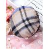 imageFloerns Girls 2 Piece Outfit High Neck Tee Shirt with Plaid Mini Skirt SetNavy Blue Multi