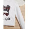 imageFloerns Girls 2 Piece Outfit High Neck Tee Shirt with Plaid Mini Skirt SetWhite and Red