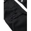 imageFloerns Mens Causal Ripped Button Front Dual Pocket Short Sleeve Denim Shirt Without TeeBlack