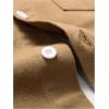 imageFloerns Mens Causal Ripped Button Front Dual Pocket Short Sleeve Denim Shirt Without TeeBrown