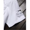 imageFloerns Mens Causal Ripped Button Front Dual Pocket Short Sleeve Denim Shirt Without TeeWhite