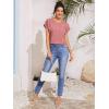 imageFloerns Womens Short Sleeve Office BlouseDusty Pink
