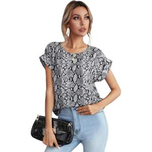 imageFloerns Womens Short Sleeve Office BlouseMulti