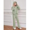 imageFloerns Girls Long Sleeve Hoodie Tank Split Flare Pants Set Three Piece OutfitA Green