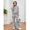 imageFloerns Girls Long Sleeve Hoodie Tank Split Flare Pants Set Three Piece OutfitGrey Star