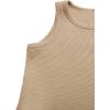 imageFloerns Girls Long Sleeve Hoodie Tank Split Flare Pants Set Three Piece OutfitKhaki