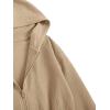 imageFloerns Girls Long Sleeve Hoodie Tank Split Flare Pants Set Three Piece OutfitKhaki