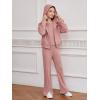 imageFloerns Girls Long Sleeve Hoodie Tank Split Flare Pants Set Three Piece OutfitPink