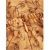imageFloerns Womens Floral Print Sleeveless Halter Tie Back Layered Hem Cami Mini DressBurnt Orange