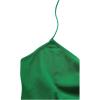 imageFloerns Womens Ruched Sleeveless Halter Neck Tie Back Hanky Hem Crop Cami TopGreen